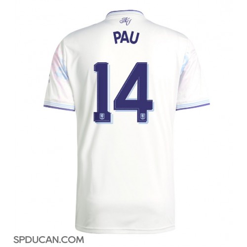 Muški Nogometni Dres Aston Villa Pau Torres #14 Rezervni 2025-26 Kratak Rukav Muški Nogometni Dres Aston Villa Pau Torres #14 Rezervni 2025-26 Kratak Rukav